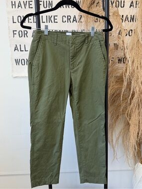 GAP Olive Straight-Leg Chinos